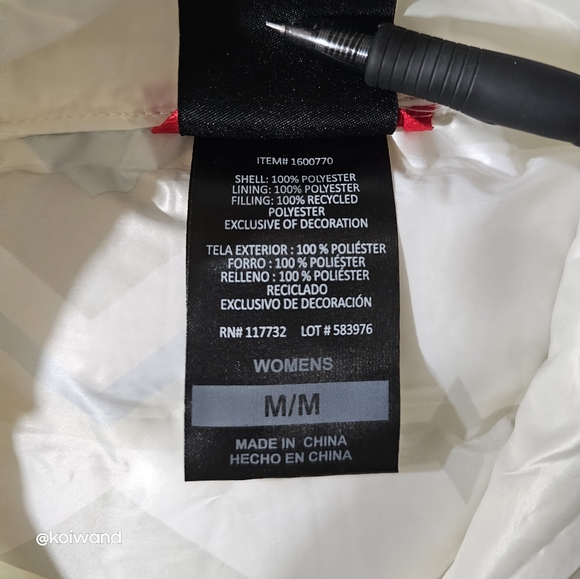 Gerry White Puffer Vest Size M - Picture 6 of 11